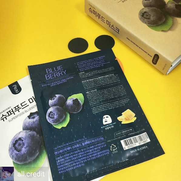 nohj Superfood Mask pack Gift set [Blueberry]