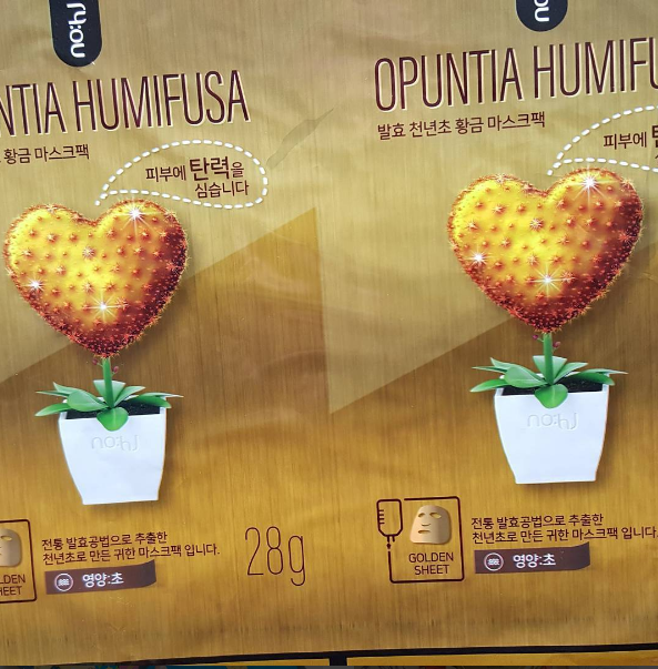 NOHJ Opuntia Humifusa gold foil Mask pack [Nutrition]